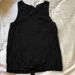 bp Tie in the Front Tank in Black